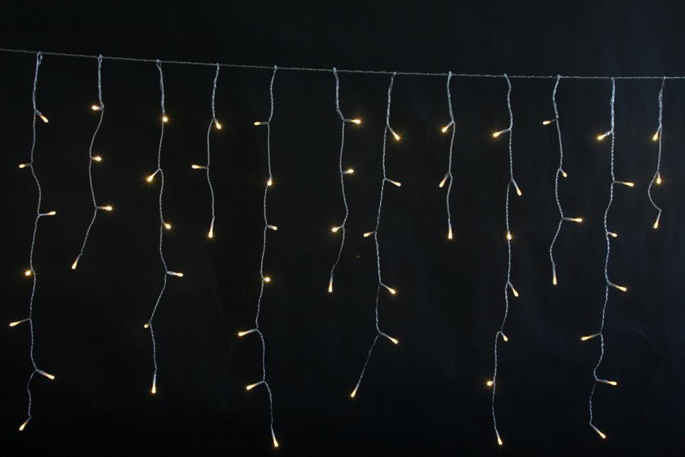 LED Lichtervorhang Outdoor "Icicle" Total 200 LED, mit 40 Strängen B:390cm H:70cm