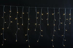 LED Lichtervorhang Outdoor "Icicle" Total 200 LED, mit 40 Strängen B:390cm H:70cm