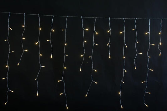 LED Lichtervorhang Outdoor "Icicle" Total 200 LED, mit 40 Strängen B:390cm H:70cm