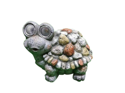 LED Solar Schildkröte  mit 2 LED 
L:15.5cm B:11.5cm H:13.5cm