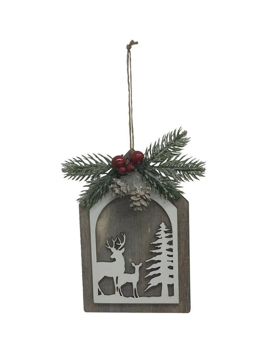 Hänger aus Holz "  H:15cm
Winterlandschaft
L:10cm B:0.5cm H:15cm