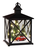 LED Laterne Kunststoff anthrazit 
mit 20 LED 
Warm weisses Licht