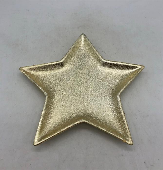 Deko Schale Stern 
aus Keramik
Farbe: Gold
D:24cm H:2cm