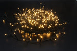LED Outdoor Lichterkette 600 LED Warm weisses Licht L: 36m - Kabelfarbe: Grün