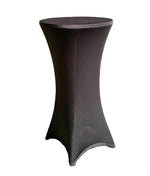 Stehtisch Stretch Husse Schwarz 120cm Höhe Durchmesser 60-65cm