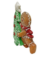 Deko Lebkuchen mit Tannenbaum aus Polyresin
