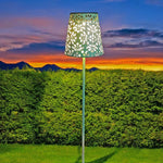 LED Solar Leuchte Gartenstecker aus Metall in Grün