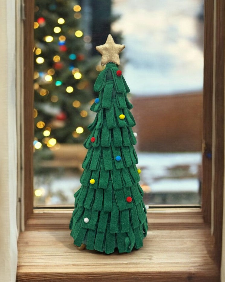 Deko Tannenbaum in Grün aus Filz H60cm