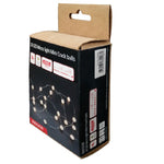 LED Micro Draht Lichterkette mit Mini Crack Balls 20 LED Länge 190cm silber Draht