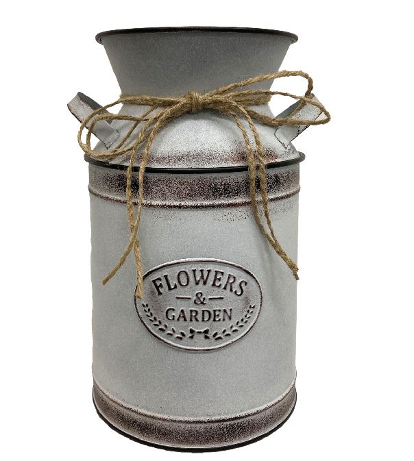 Übertopf aus Metall als Milchkanne H26.5cm