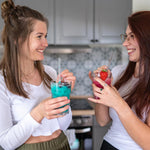 Trinkhalme Glas 6er Set 5 Trinkhalme plus Reinigungsbürste Länge 23cm