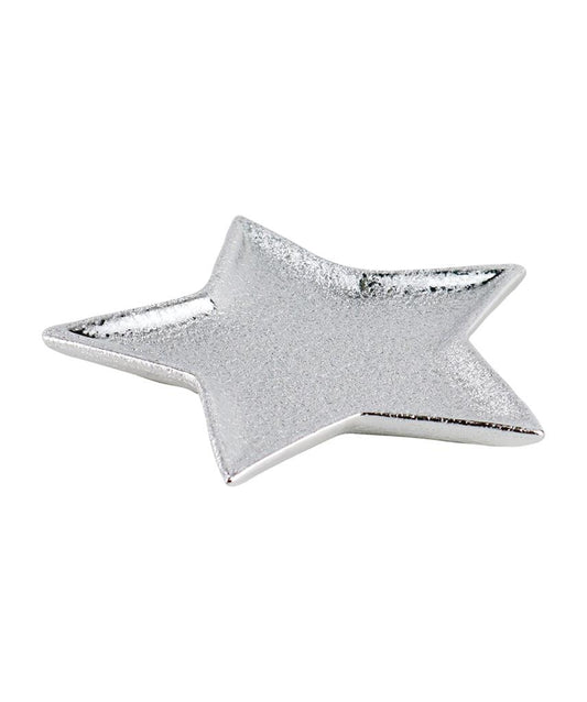 Deko Schale Stern
aus Keramik
Farbe: Silber
D:18cm x H:1.6cm