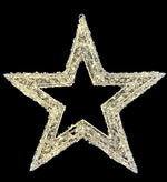 LED Stern weiss Outdoor aus Metall mit 500 LED Micro Light Grösse 8x50x50cm