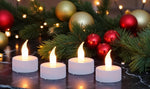 LED Teelicht weiss - 4er Blister
plus 4 Ersatzbatterien (Knopfzellen)
CR 2032