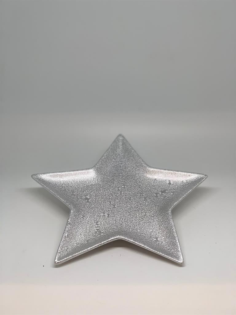 Deko Schale Stern
aus Keramik
Farbe: Silber
D:18cm x H:1.6cm