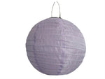 LED Solar Outdoor Lampion 
mit 1 LED D:25cm 
Farbe: Violett 
Warm weisses Licht