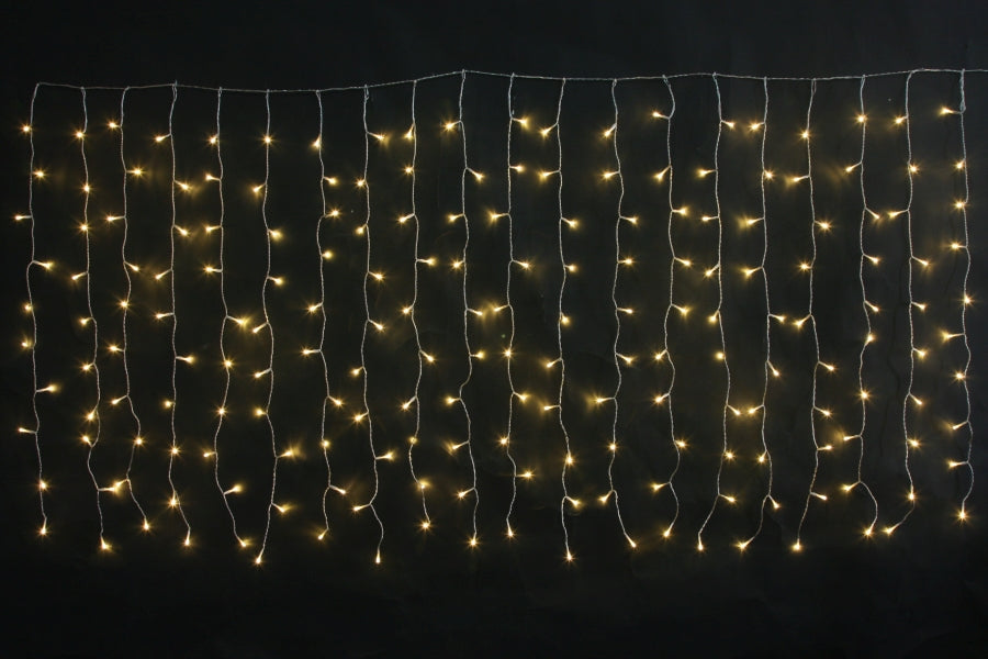 LED Lichtervorhang Outdoor mit 20 Strängen Total 200 LED B:200cm H:100cm