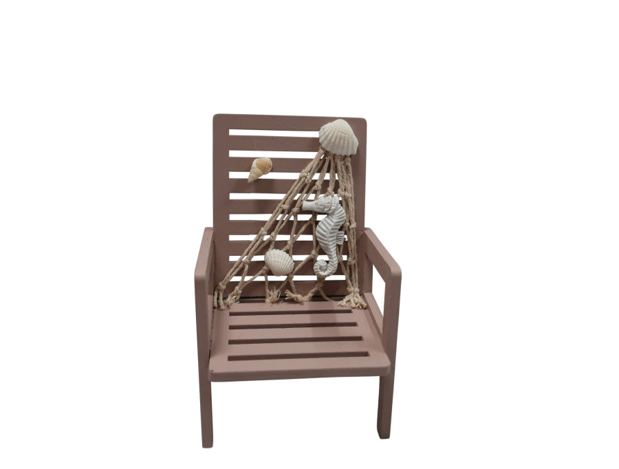 Deko Holz Beach Chair H:13cm
Farbe: Braun
L:8.5cm B:9cm H:13cm