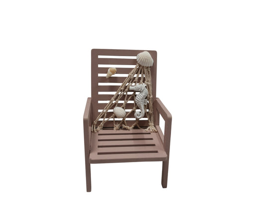 Deko Holz Beach Chair H:13cm
Farbe: Braun
L:8.5cm B:9cm H:13cm