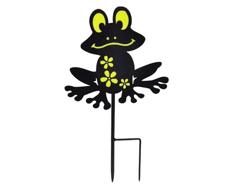 Gartenstecker Frosch Metall selbstleuchtend (kein solar) 22.5cm x 39cm