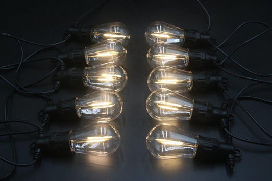 LED Outdoor "Party" Girlande 
mit 10 LED Länge 450cm
warm weisses Licht