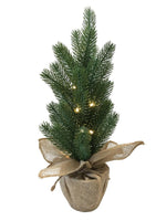 LED Tannenbaum im Topf H:50cm
mit 10 LED Lichterkette
Topf in Jute eingewickelt