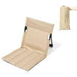 Liegestuhl Strandmatte mit Metallrahmen Farbe: Beige