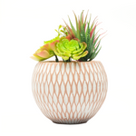 Kunstblume Sukkulenten im Beton Topf 
D: 15cm H: 22cm