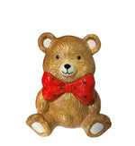 Deko FigurTeddybär sitzend hellbraun