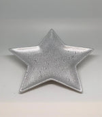 Deko Schale Stern 
aus Keramik
Farbe: Silber
D:24cm x H:2cm