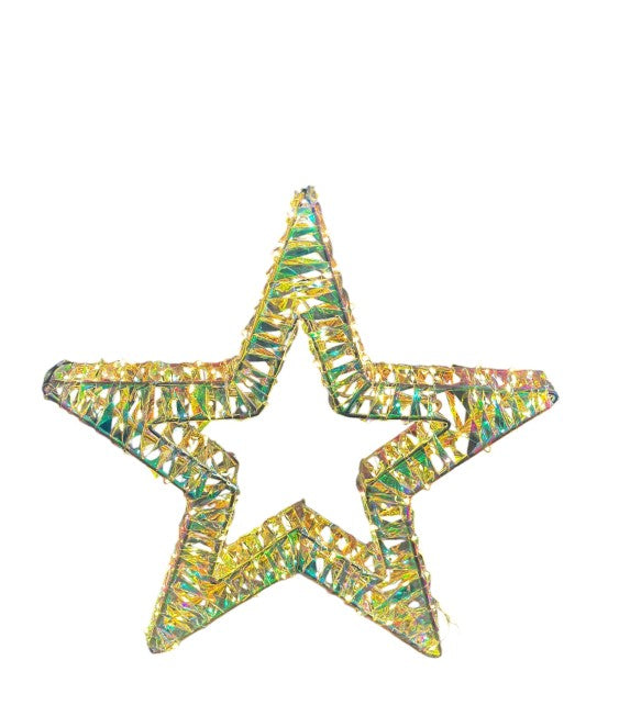 LED Stern Candy Outdoor aus Metall mit 200 Micro LED Farbige PET Streifen