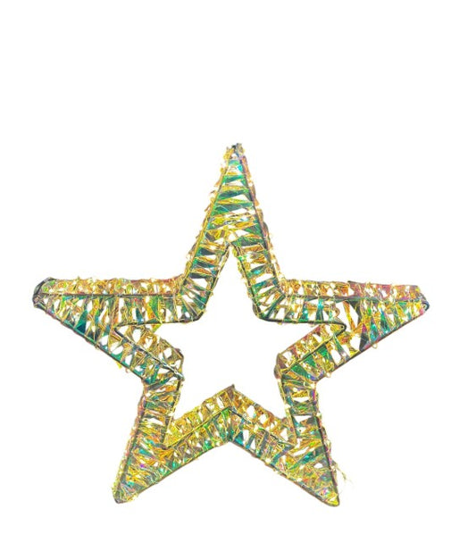 LED Stern Candy Outdoor aus Metall mit 200 Micro LED Farbige PET Streifen