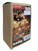 LED Outdoor Lichterkette 100 LED warm weisses Licht Länge 7.5m