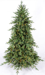 LED Outdoor künstlicher Tannenbaum grün Höhe180cm mit 500 LED auf Metall Ständer