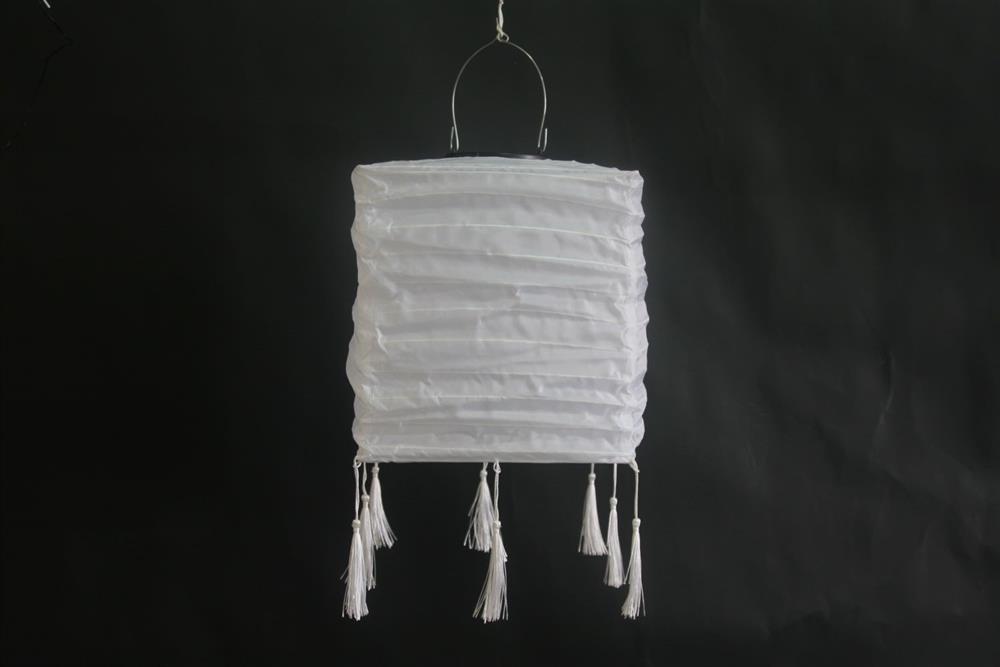 LED Solar Outdoor Lampion 
Weiss Quadratisch 
L:20cm B:20cm H:23cm