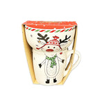 Tasse und Schüssel 2er Set Xmas weiss Motiv Elch