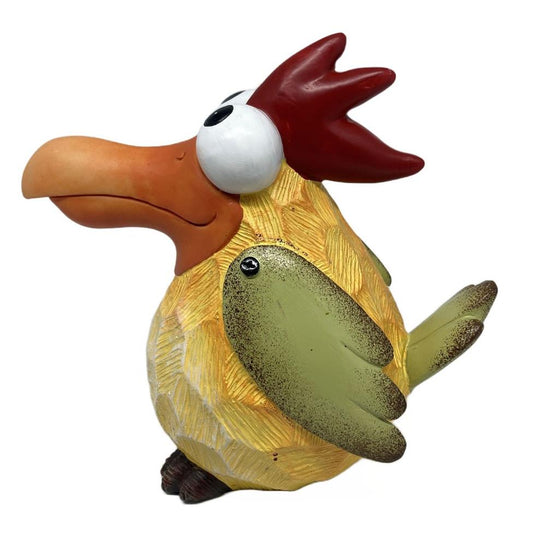 Deko Vogel gelb 
aus Polyresin H17cm