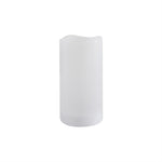 LED Solar Kerze Kunststoff 
Outdoor wasserdicht IP44 
D:7.5cm - H:14.5cm 
Farbe weiss
