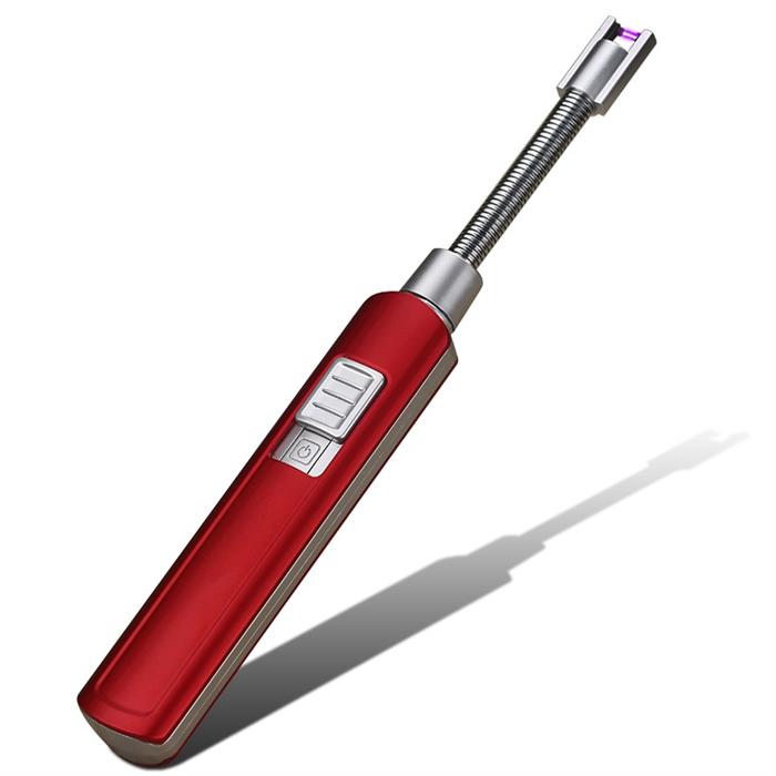 Lichtbogen USB-Stabfeuerzeug Flexi Farbe: Rot in Geschenbox