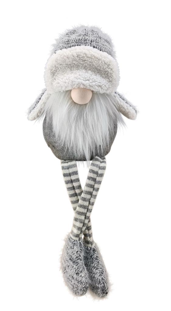 Deko Wichtel Santa mit Skimütze
Farbe: grau
L:16cm B:9cm H:35cm