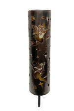 LED Solar Lampe aus Metall mit 1 LED zum Aufstellen oder Stecken D:8.7cm H:38cm