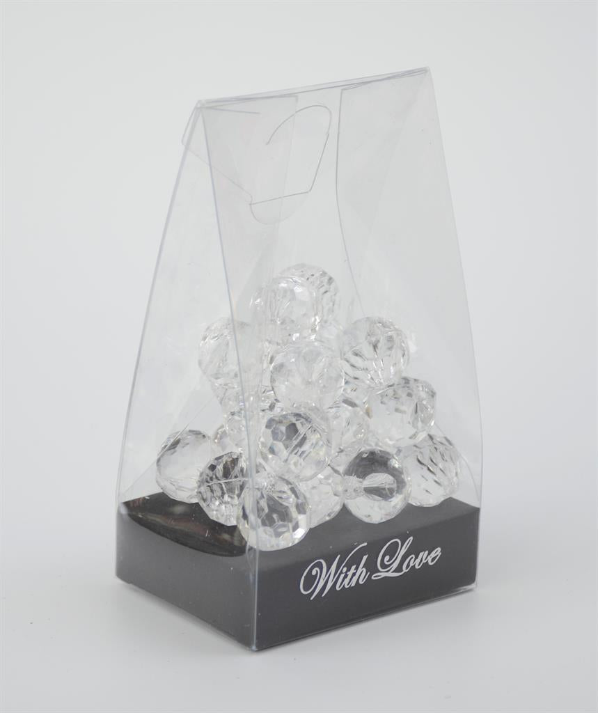 Dekosteine Strass Diamanten 
D 1cm Inhalt:18 Stk