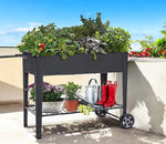 Hochbeet aus Metall L40cm x B95cm x H80cm in anthrazit