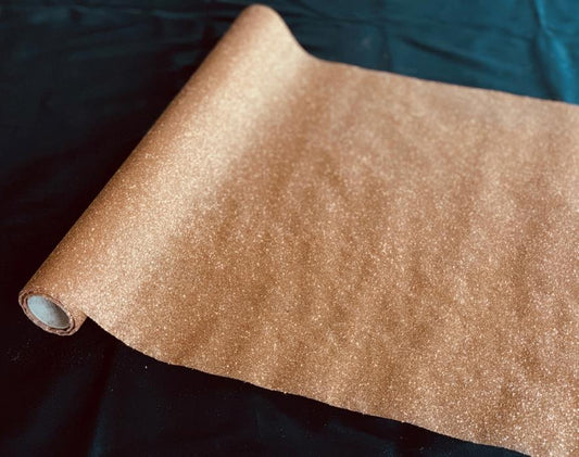 Dekostoff "Organza" rose gold  mit Glitter
36cm x 300cm - gerollt