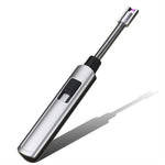 Lichtbogen USB-Stabfeuerzeug Flexi Farbe: Silber in Geschenkbox