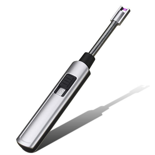 Lichtbogen USB-Stabfeuerzeug Flexi Farbe: Silber in Geschenkbox