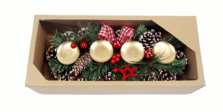 Kerzenhalter Advent dekoriert Grösse 35cm x15x10cm