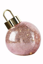 LED Glas Kugel rosa zum Auftstellen Kugel D:12cm