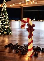 LED Zuckerstange Outdoor Metall mit 50 LED Grösse: 35x30x120cm