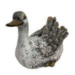 Deko Ente grau 
aus Terracotta H 23.5cm
